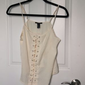 Forever 21 Tank with criss cross detailing - NEW